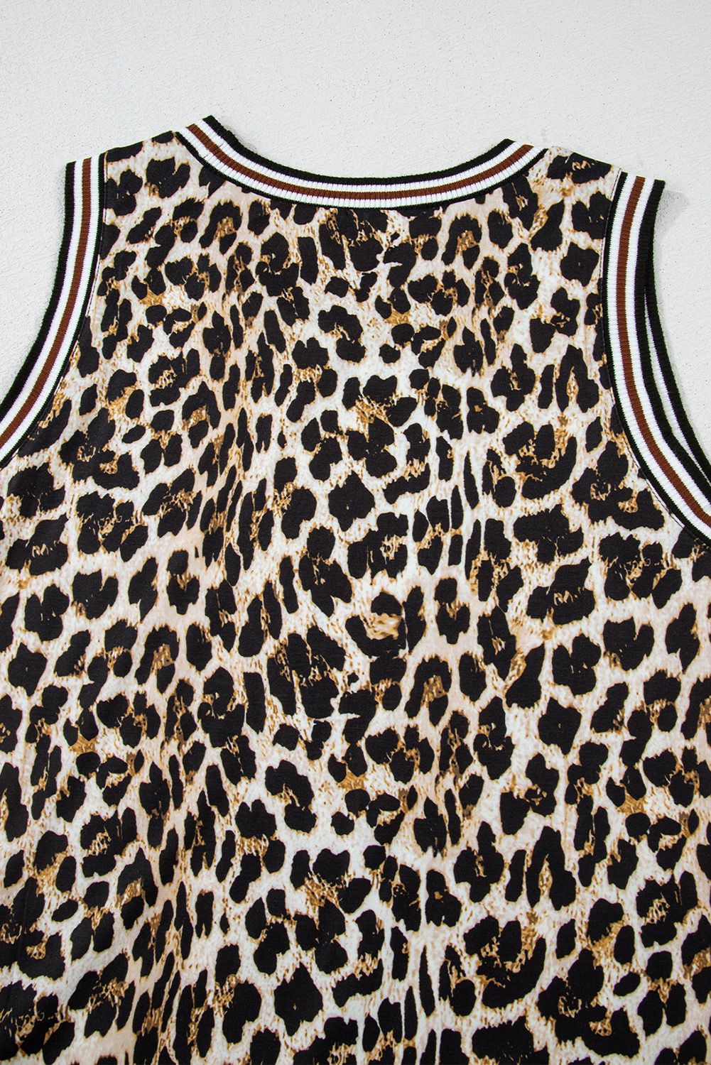 Leopard Print Straight Maxi Dress