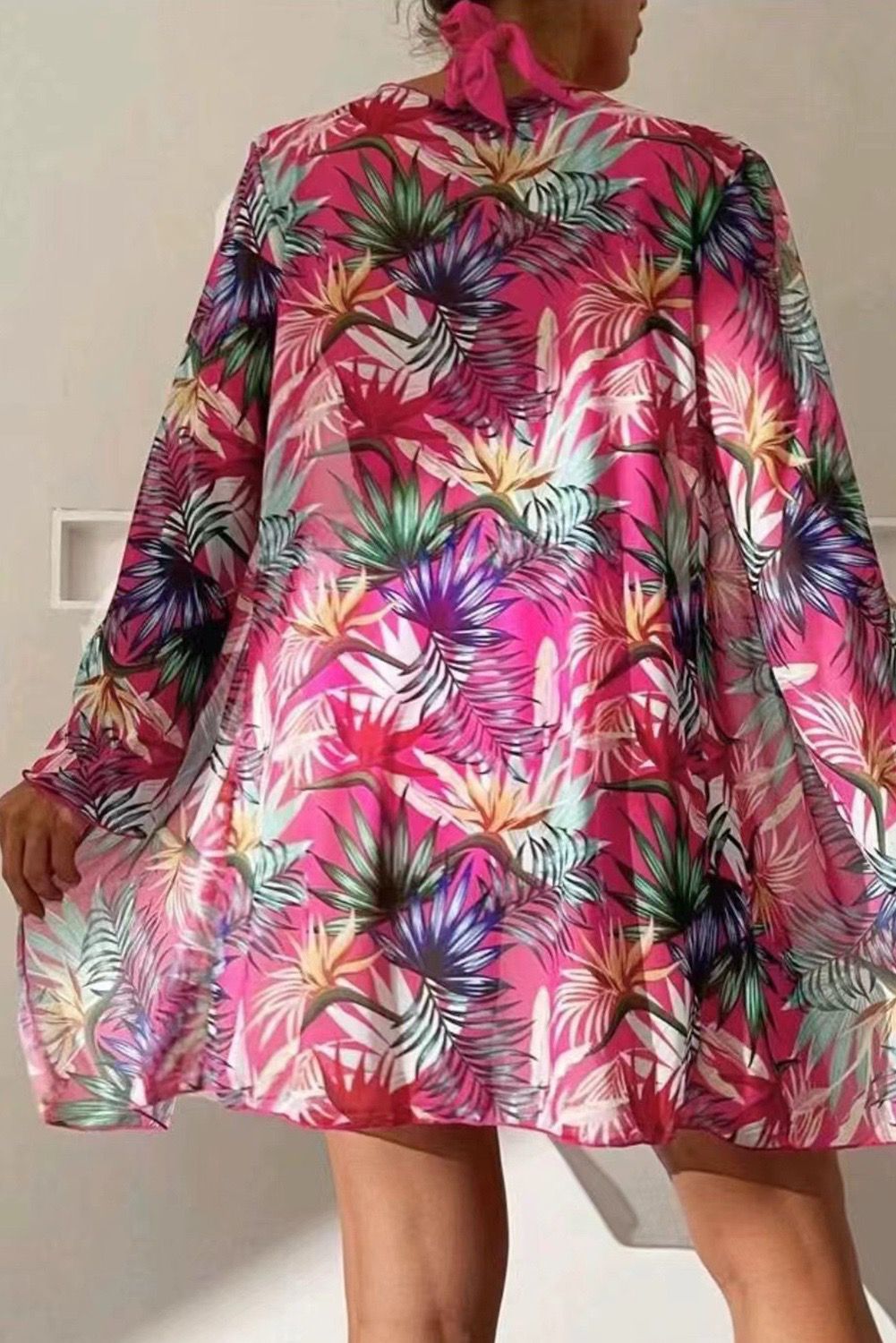 Summer Pretty Floral Three-Piece Swimsuit