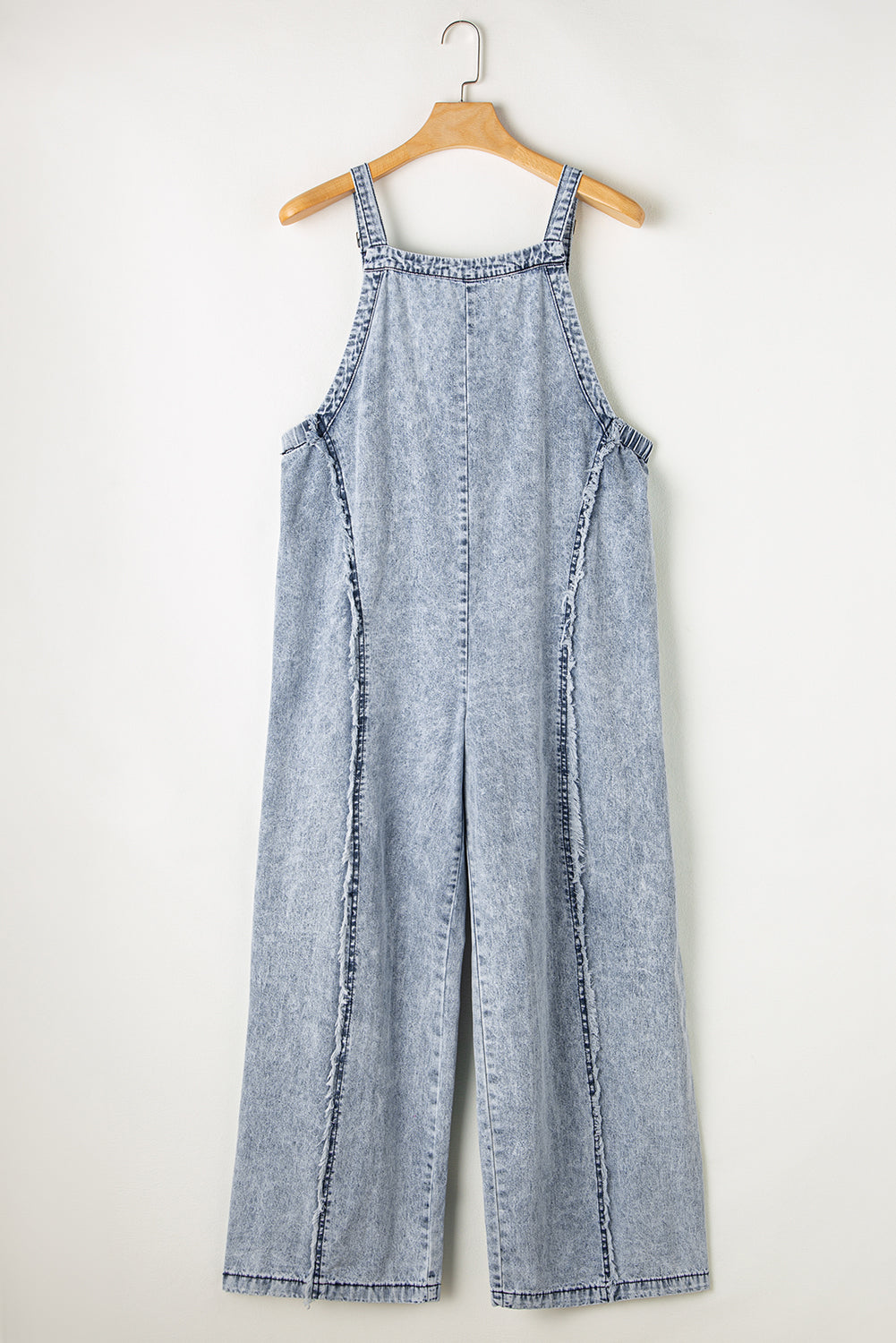 Wide Leg Suspender Jumpsuit