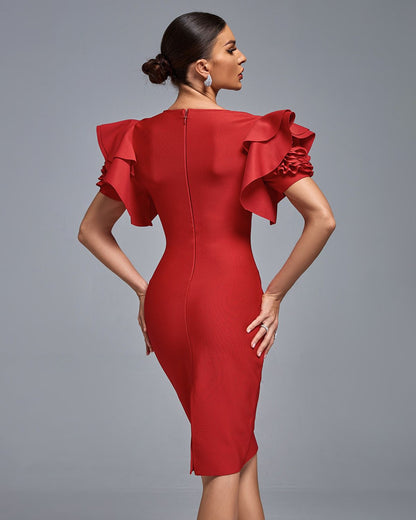 Ocstrade Women Red Party Dress