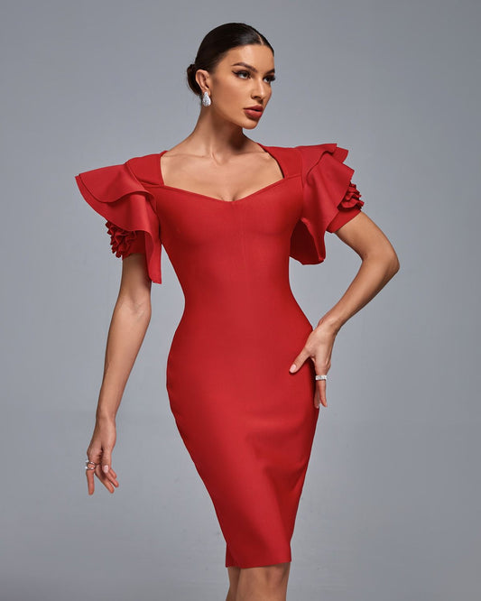 Ocstrade Women Red Party Dress