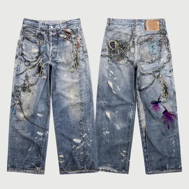 Men's 3D Design Jeans