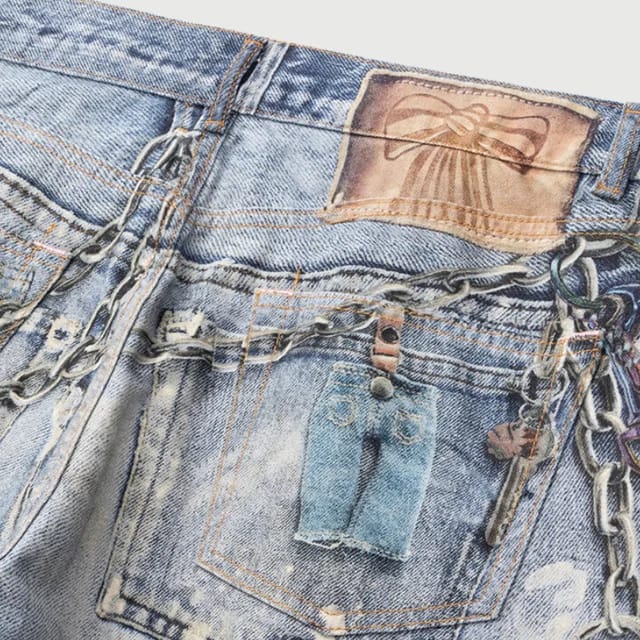 Men's 3D Design Jeans