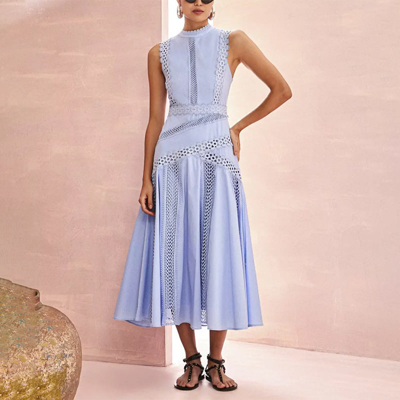 Peplum Lace-Infused Dress