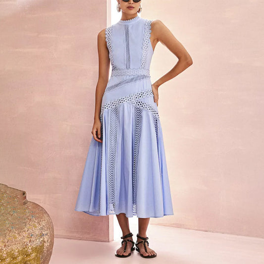 Peplum Lace-Infused Dress
