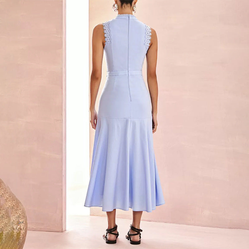 Peplum Lace-Infused Dress