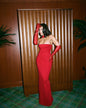 Back Halted Bodycon Dress