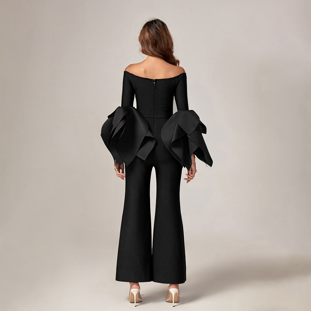 Flared-Leg Jumpsuit