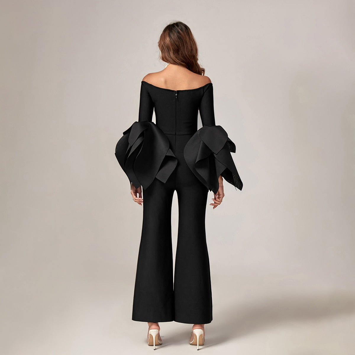 Flared-Leg Jumpsuit