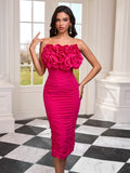 Pinky Princess Strapless Dress