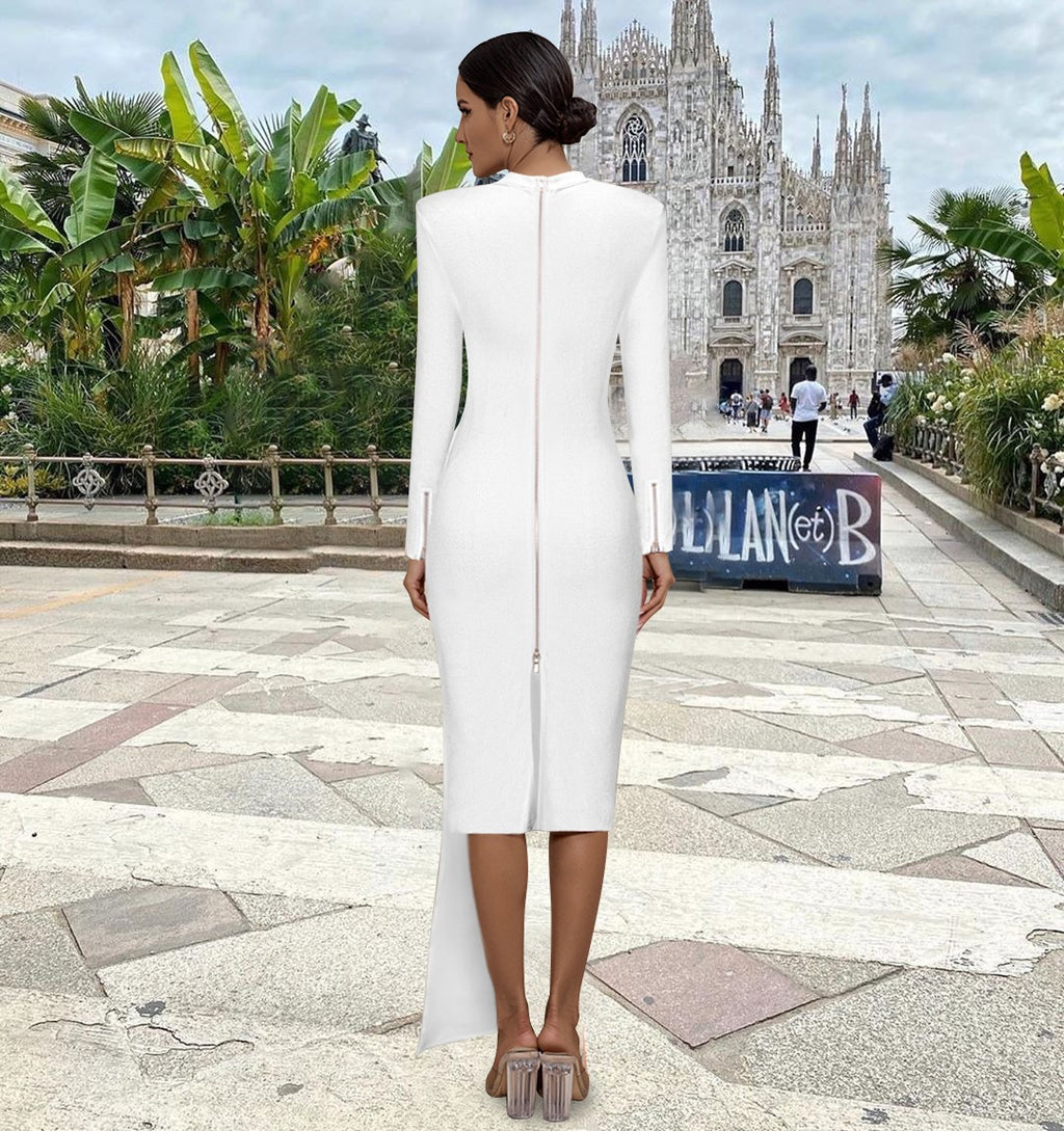 First Lady White Bodycon Dress