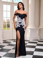 Purpose-Driven Off-Shoulder Slitted Dress