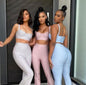 Girls Rock Two-Piece Bodycon Crop Top and Pant