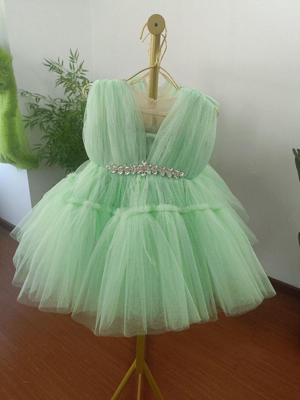 Born A Princess Light Green Dress