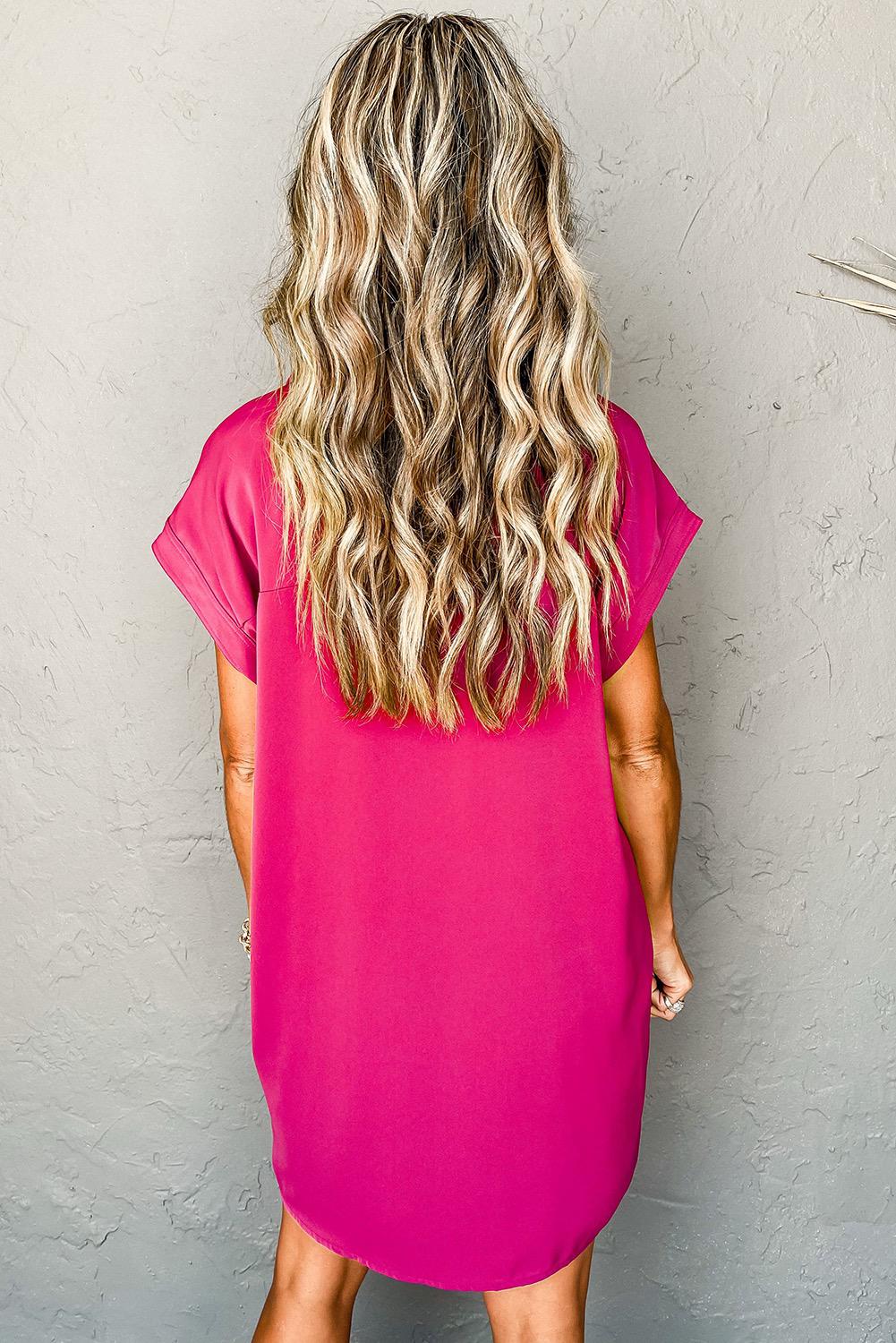 Flowy Buttoned Shirt Dress