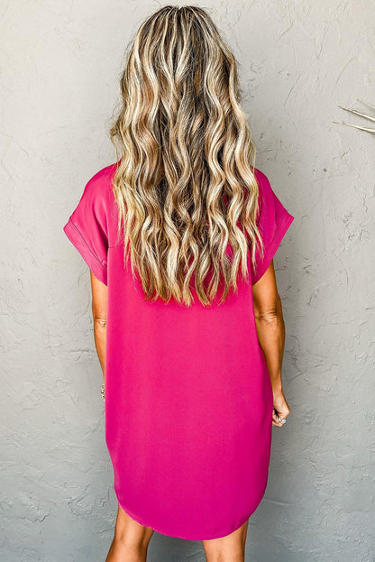 Flowy Buttoned Shirt Dress