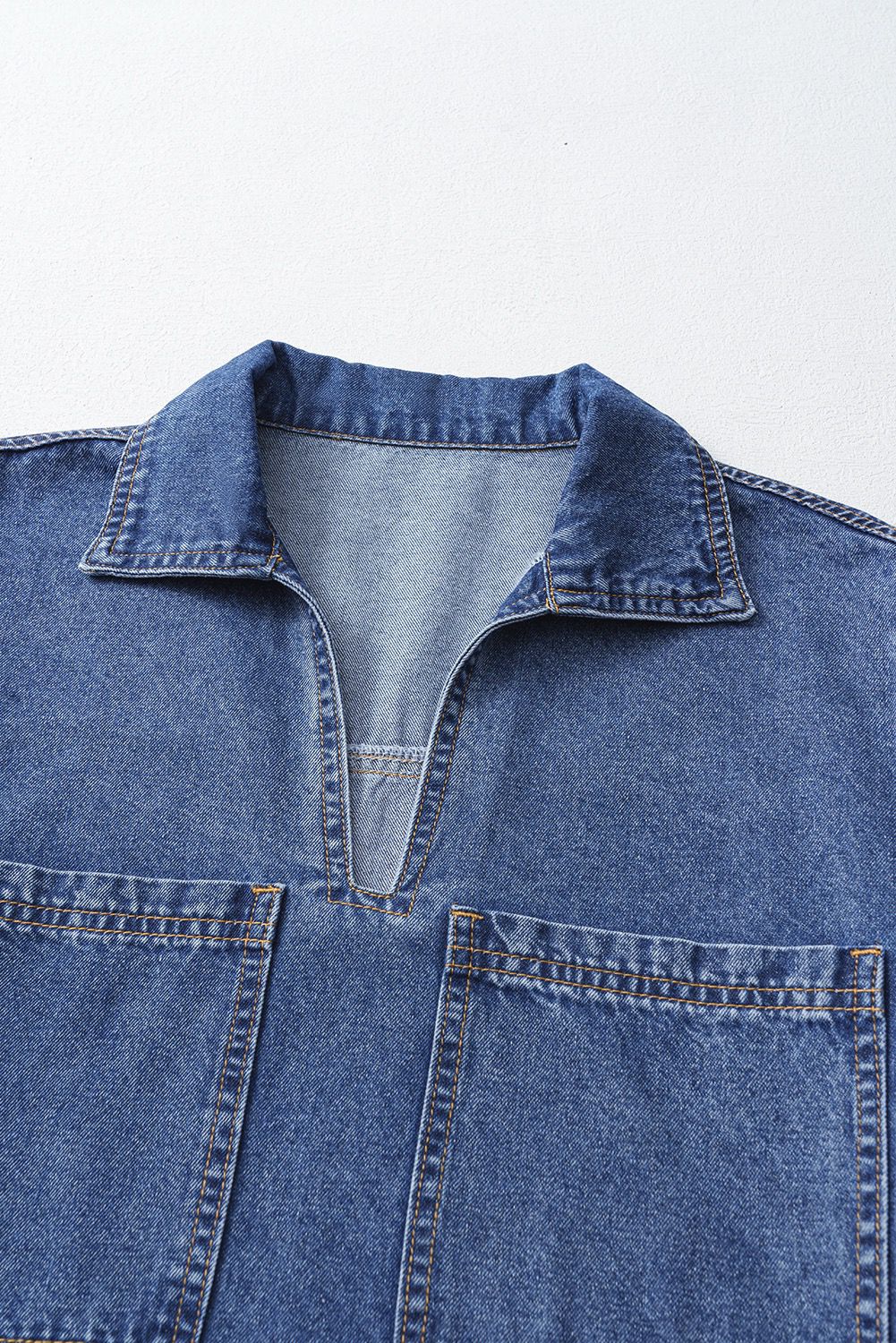 Luxury Denim Shirt Dress