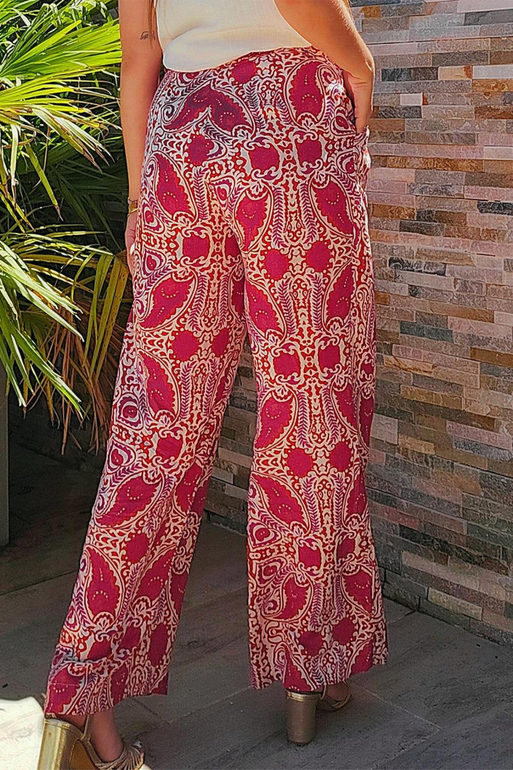 Flowy Pattern Summer Pants