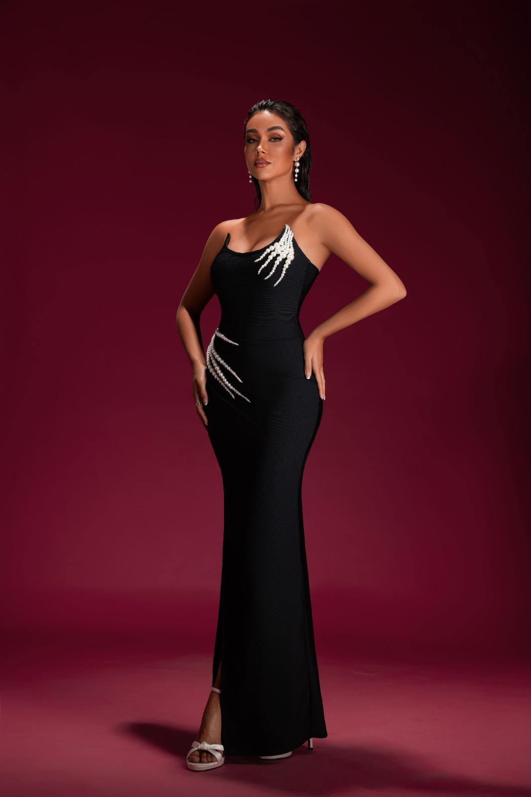 Pearl Princess II Deep Slitted Dress