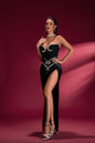 Pearl Princess Deep Slitted Dress