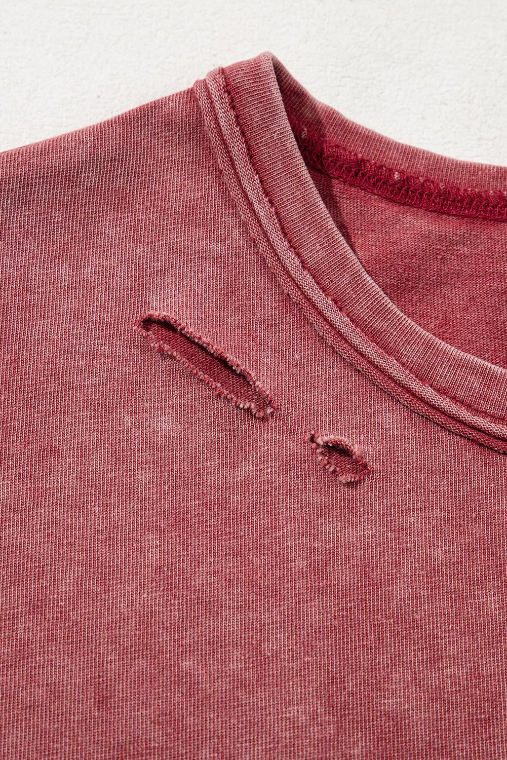 Distressed Shoulder 3D Top