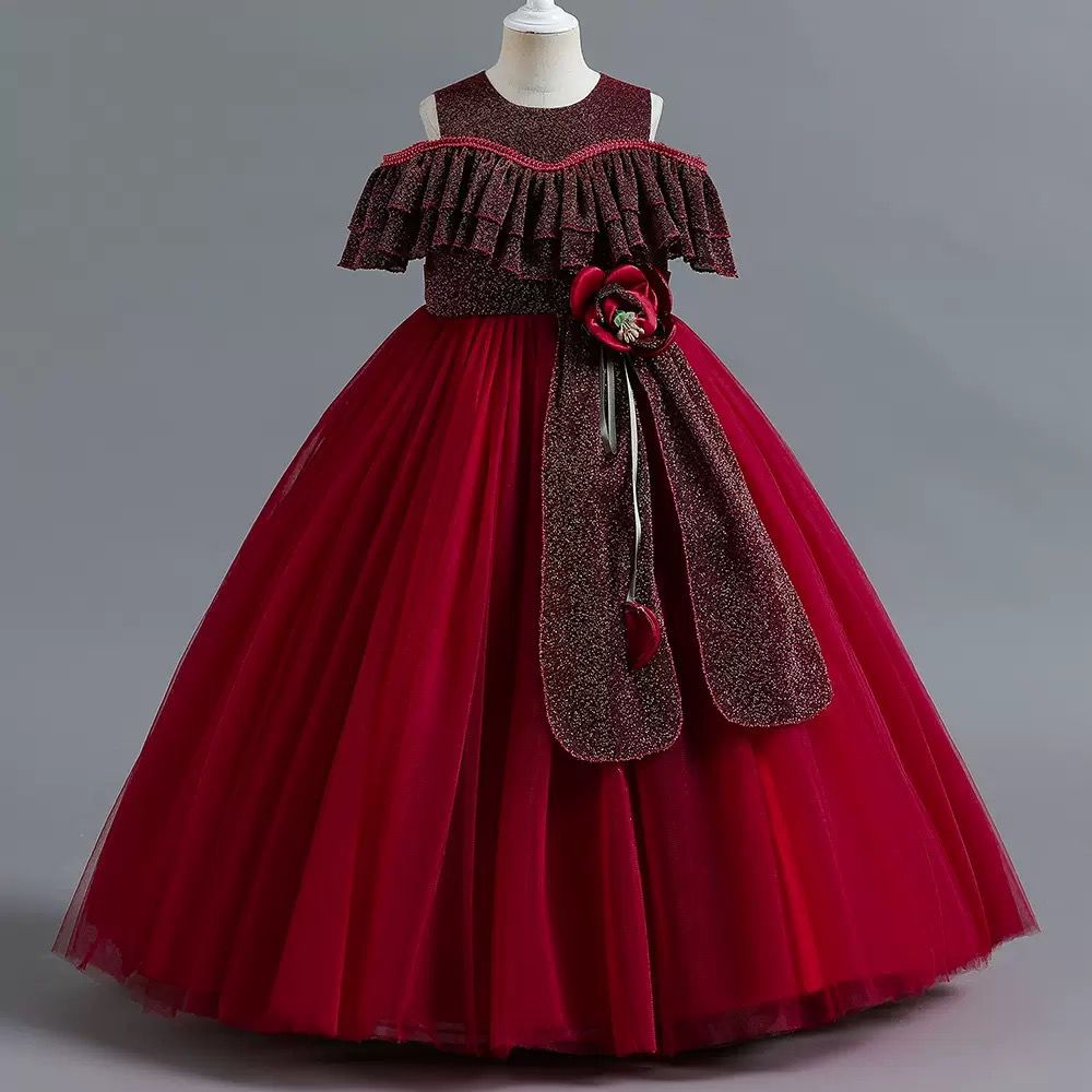 Our Beloved Princess Ruffled Sleeve Dress