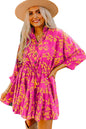 Her Royal Pinkness Floral Long Sleeve Dress