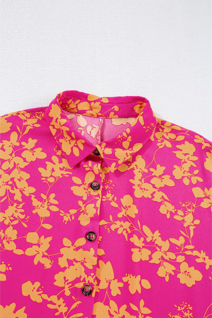 Her Royal Pinkness Floral Long Sleeve Dress