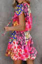 Floral Peplum Summer Dress