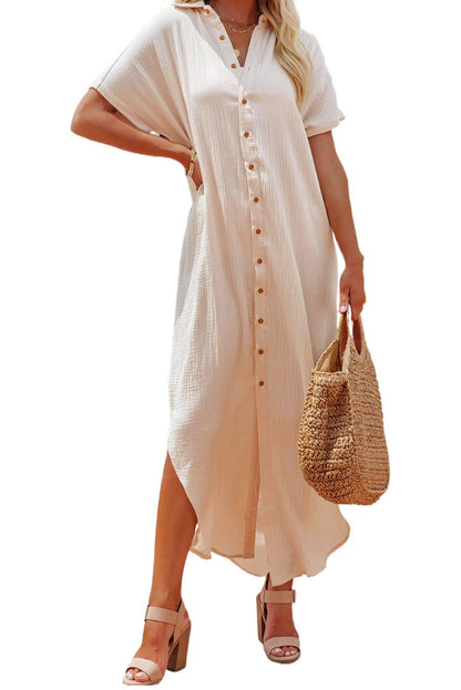 Rolled Sleeve Dress Shirt