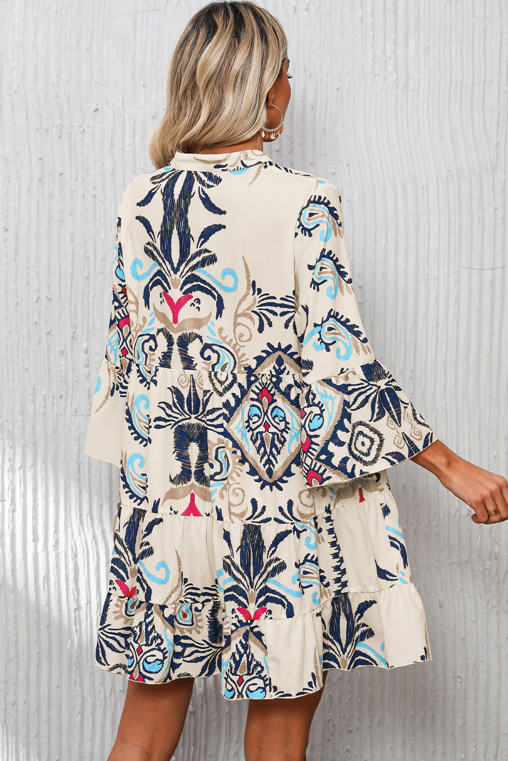 Pattern Jumper Dress