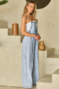 Wide Leg Suspender Jumpsuit