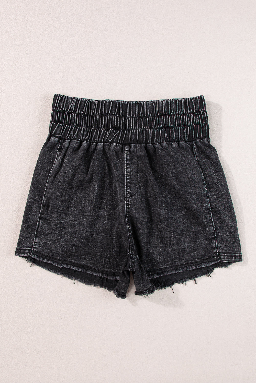 High waisted Elastic Band Shorts